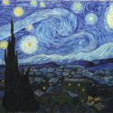フィンセント・ヴァン・ゴッホ「星月夜」(1889年）、映画『ゴッホ 最期の手紙』より