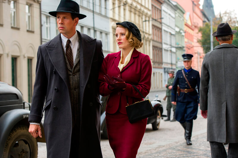 アントニーナとヤンの夫妻、映画『ユダヤ人を救った動物園 ～アントニーナが愛した命～』（原題 The Zookeeper's Wife ）