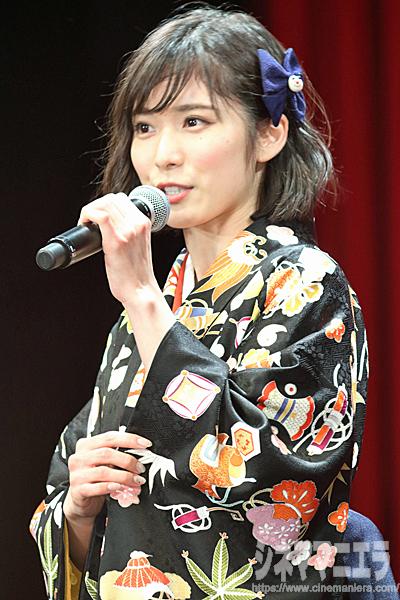 松岡茉優、映画『ちはやふる －結び－』の完成披露試写会にて