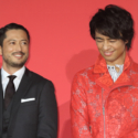 笑顔の斎藤工と池内博之、映画『マンハント』ジャパンプレミア舞台挨拶