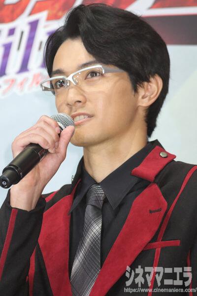 越智友己、『劇場版 仮面ライダービルド Be The One』製作会見にて