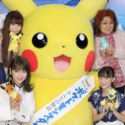 ピカチュウと芦田愛菜（ラルゴ）、川栄李奈（リサ）、野沢雅子（ヒスイ）、中川翔子（リク）