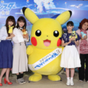左から中川翔子、川栄李奈、ピカチュウ、芦田愛菜、野沢雅子
