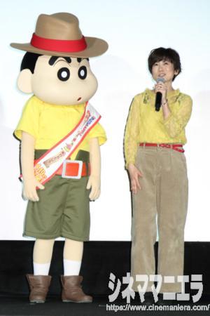 おそろいコーデの小林由美子としんちゃん