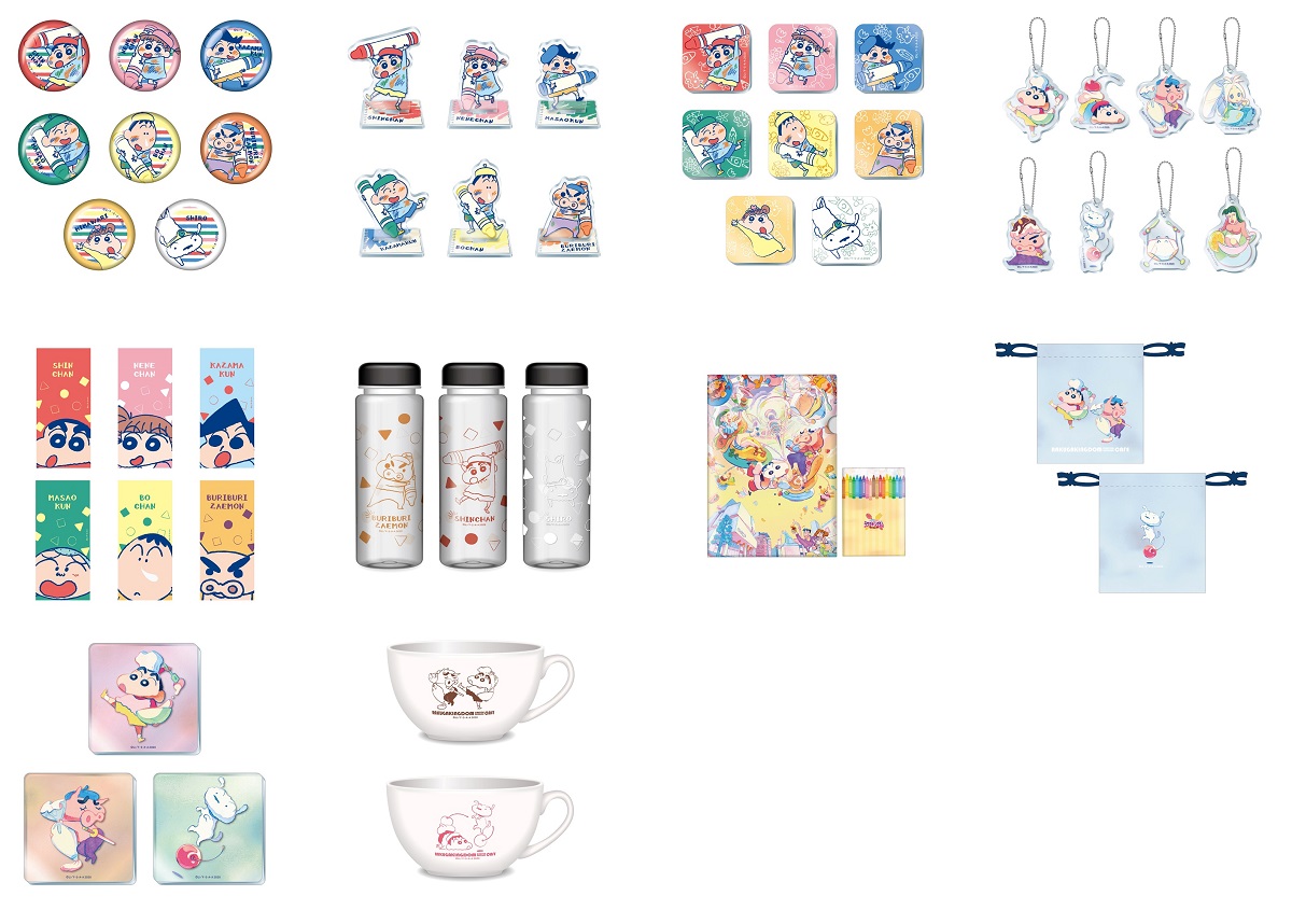 映画クレヨンしんちゃん公開記念 ウキウキカキカキ♪ラクガキングダム CAFEグッズ