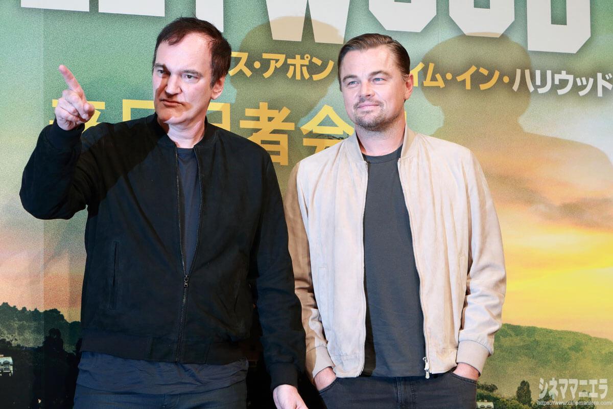 クエンティン・タランティーノ監督とレオナルド・ディカプリオ