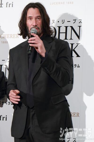 キアヌ・リーヴス、映画『ジョン・ウィック：パラベラム』ジャパンプレミア
