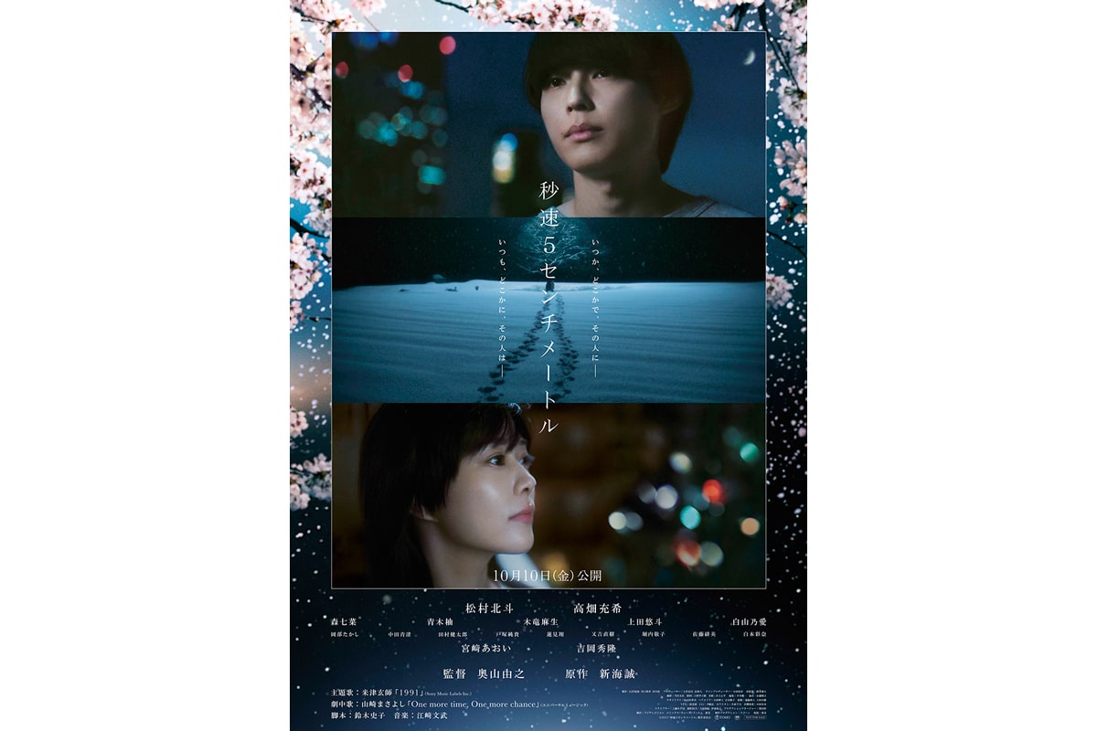 映画『秒速5センチメートル』ポスタービジュアル